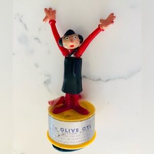 Olive Oyl 1960s push button, puppet collapsible Olive Oyl Kohner bros.